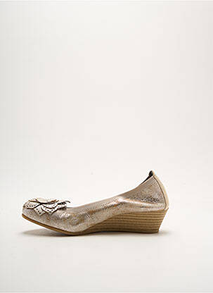 Ballerines bout rond talon de 4 à 6cm argent IMAGINI femme