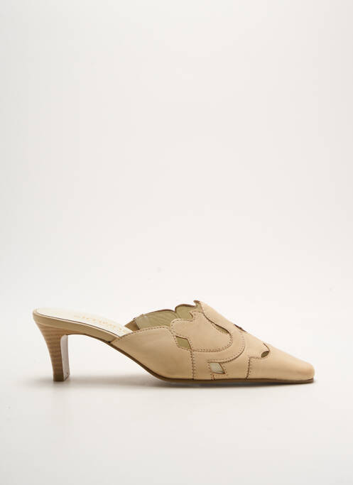 Mules/Sabots beige SIMONA FASHION pour femme