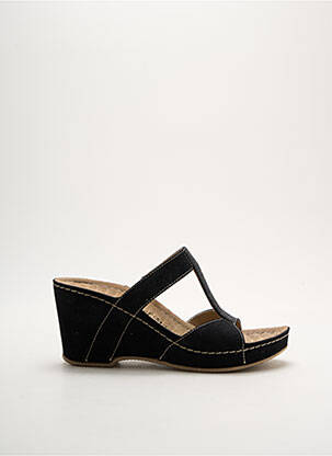 Mules/sabots bout ouvert talon de 7 à 9cm noir ROHDE femme