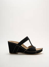 Mules/sabots nubuck talon de 7 à 9cm noir ROHDE femme