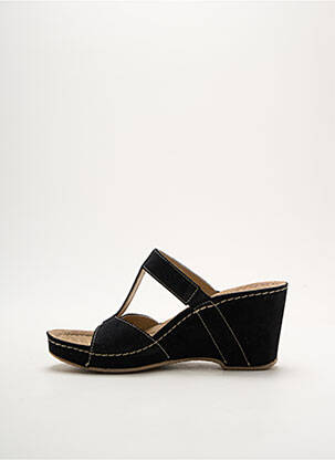 Mules/sabots bout ouvert talon de 7 à 9cm noir ROHDE femme
