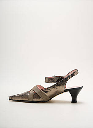 Sandales/nu pieds talon de 4 à 6cm or ELANTINE femme
