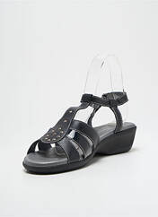 Sandales/Nu pieds noir SALMONE pour femme seconde vue