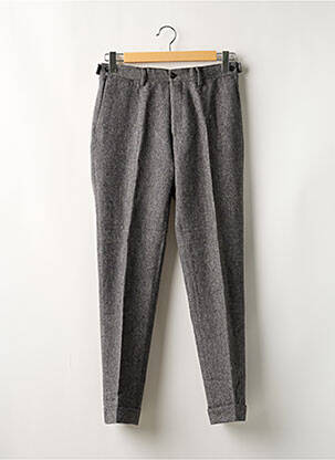 Pantalon slim tissage chiné taille normale gris DE FURSAC homme