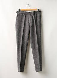 Pantalon slim tissage chiné taille normale gris DE FURSAC homme