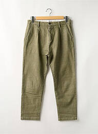 Pantalon chino tissage chiné taille normale vert CLOSED homme