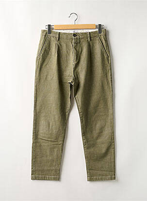 Pantalon chino tissage chiné taille normale vert CLOSED homme