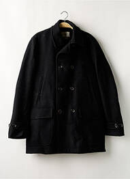 Manteau court poches sans capuche noir OLIVER SPENCER homme