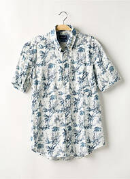 Chemise manches courtes imprimé tie and dye blanc EDEN PARK homme