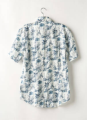 Chemise manches courtes imprimé tie and dye blanc EDEN PARK homme