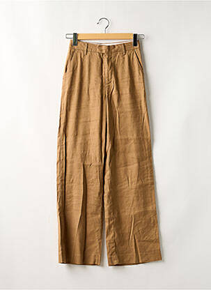 Pantalon large taille à pinces taille haute beige CLOSED femme