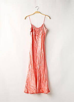 Robe longue manches bretelles ajustables fines bretelles rose RAILS femme