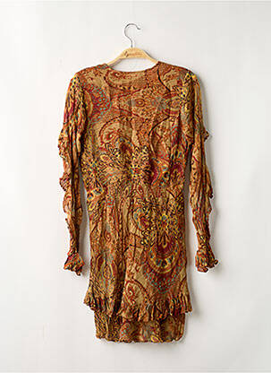 Robe courte coupe évasée manches longues marron MES DEMOISELLES...PARIS femme