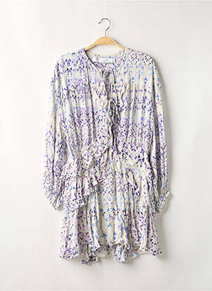 Robe courte coupe évasée manches longues violet IRO femme