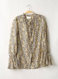 Chemisier imprimé fantaisie manches longues beige H&M femme