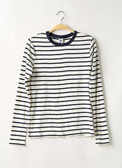 T-shirt blanc PETIT BATEAU pour femme seconde vue