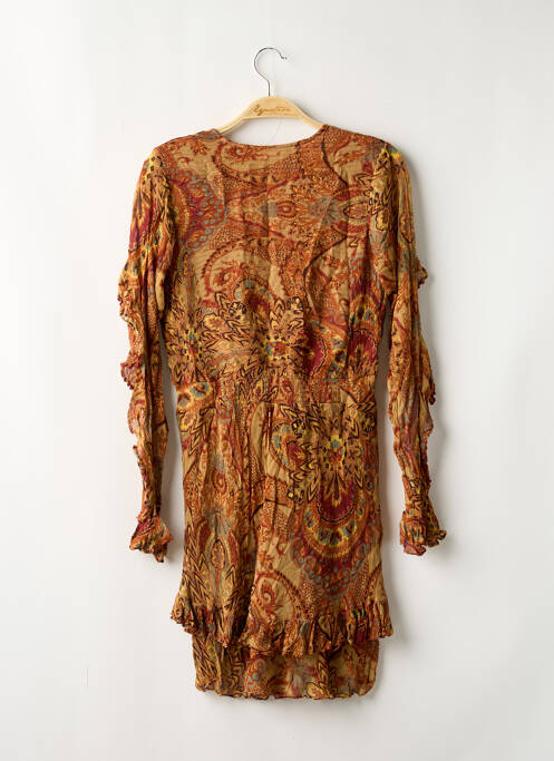 Robe courte coupe évasée manches longues marron MES DEMOISELLES...PARIS femme