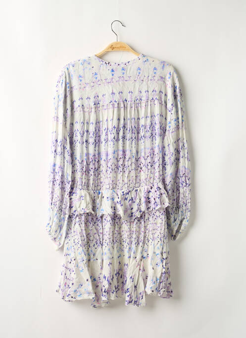 Robe courte coupe évasée manches longues violet IRO femme