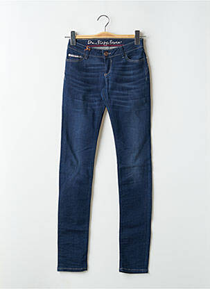 Jeans coupe slim tissage brut taille normale bleu SIXTY SEVEN femme
