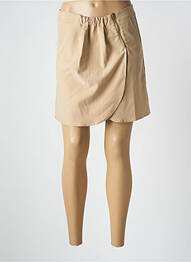 Jupe mi-longue taille normale beige SCHOOL RAG femme