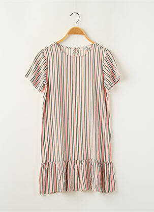Robe mi-longue manches courtes manches courtes rose GARCIA fille