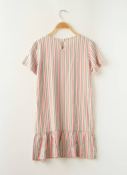 Robe mi-longue manches courtes manches courtes rose GARCIA fille