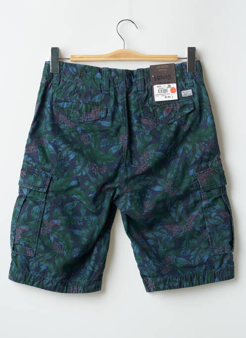 Bermuda tissage popeline taille normale bleu PEPE JEANS homme