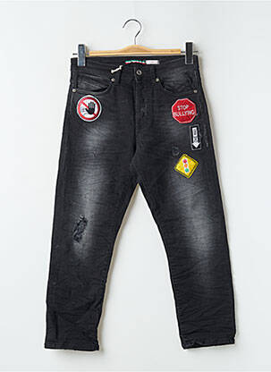 Jeans boyfriend stretch taille normale noir PLEASE femme