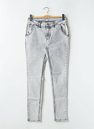 Jeans coupe slim stretch taille normale gris REIKO femme