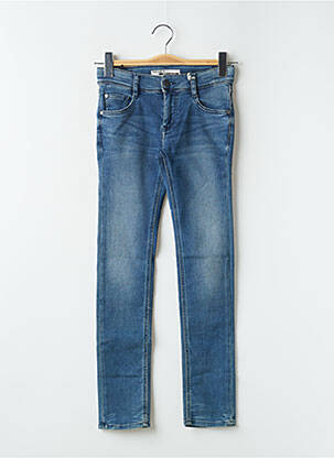 Jeans coupe slim taille basse taille ajustable bleu TEDDY SMITH fille
