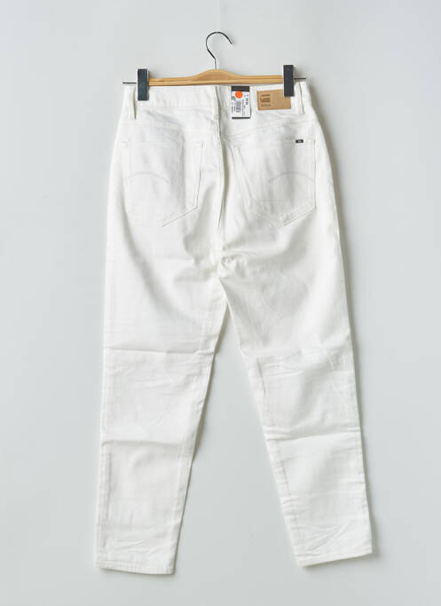 Jeans coupe droite blanc G STAR pour femme