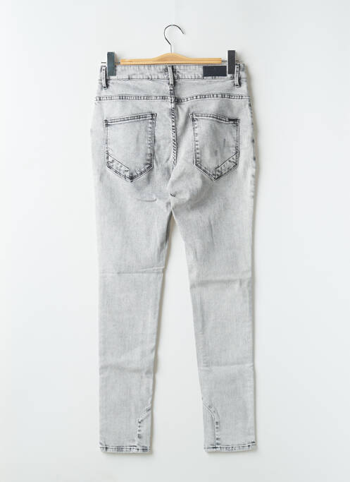 Jeans coupe slim gris REIKO pour femme