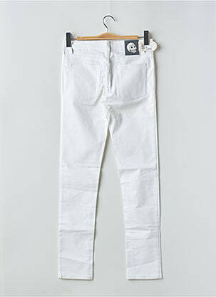 Pantalon slim tissage popeline taille normale blanc CHEAP MONDAY femme