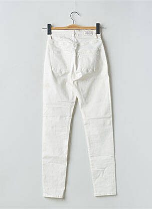 Jeans coupe slim stretch taille haute blanc CHEAP MONDAY femme