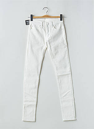 Jeans coupe slim stretch taille normale blanc CHEAP MONDAY femme
