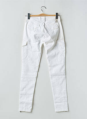 Pantalon cargo slim taille normale blanc FIVE PM femme