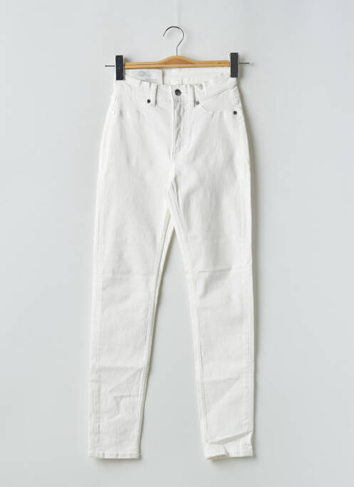 Jeans coupe slim blanc CHEAP MONDAY pour femme