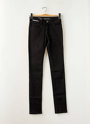 Jeans coupe slim taille basse taille basse noir DONOVAN femme
