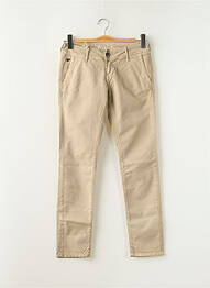 Pantalon chino taille basse taille basse beige DN.SIXTY SEVEN femme