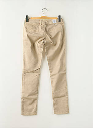 Pantalon chino taille basse taille basse beige DN.SIXTY SEVEN femme