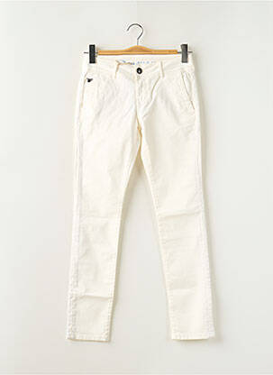 Pantalon chino taille basse taille basse blanc DN.SIXTY SEVEN femme
