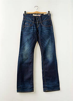 Jeans coupe droite fermeture boutonnée sur le devant taille normale bleu FREEMAN T.PORTER homme