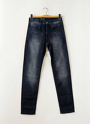 Jeans coupe slim fermeture boutonnée sur le devant taille haute bleu G STAR homme