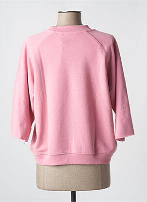 Pull resserrée sur le bas manches longues rose WRANGLER femme