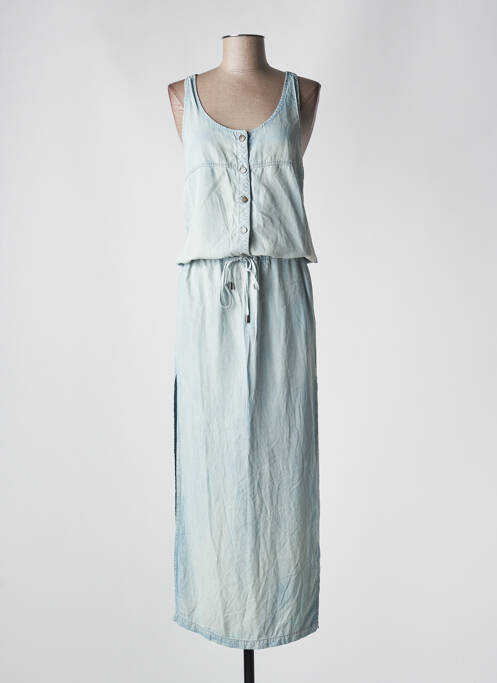 Robe longue sans manche sans manche bleu REIKO femme