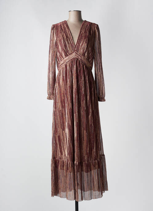 Robe longue manches longues manches longues rouge LA PETITE ETOILE femme