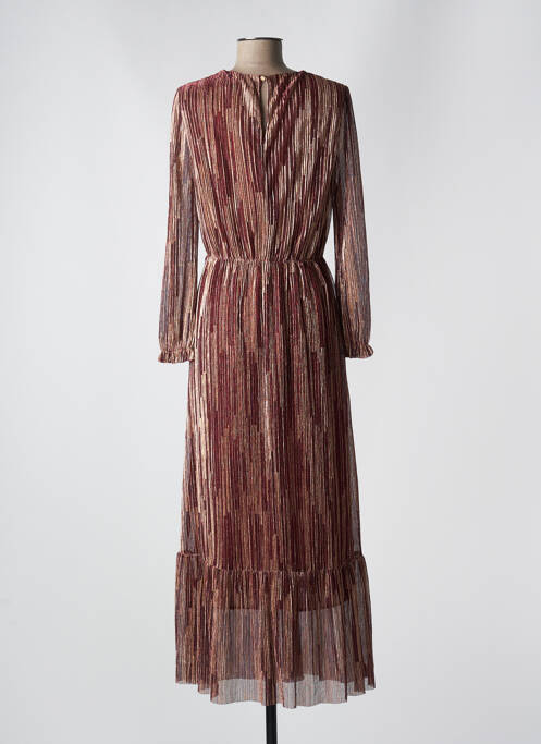 Robe longue manches longues manches longues rouge LA PETITE ETOILE femme
