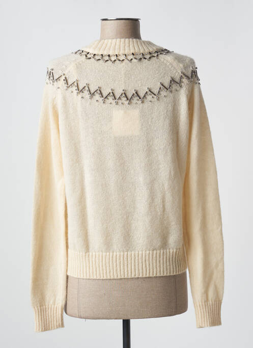 Pull stretch manches longues beige MARIE-SIXTINE femme