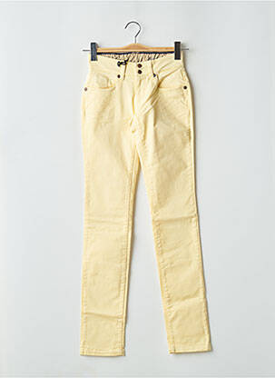 Jeans coupe slim stretch taille normale jaune FIVE PM femme