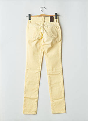 Jeans coupe slim stretch taille normale jaune FIVE PM femme